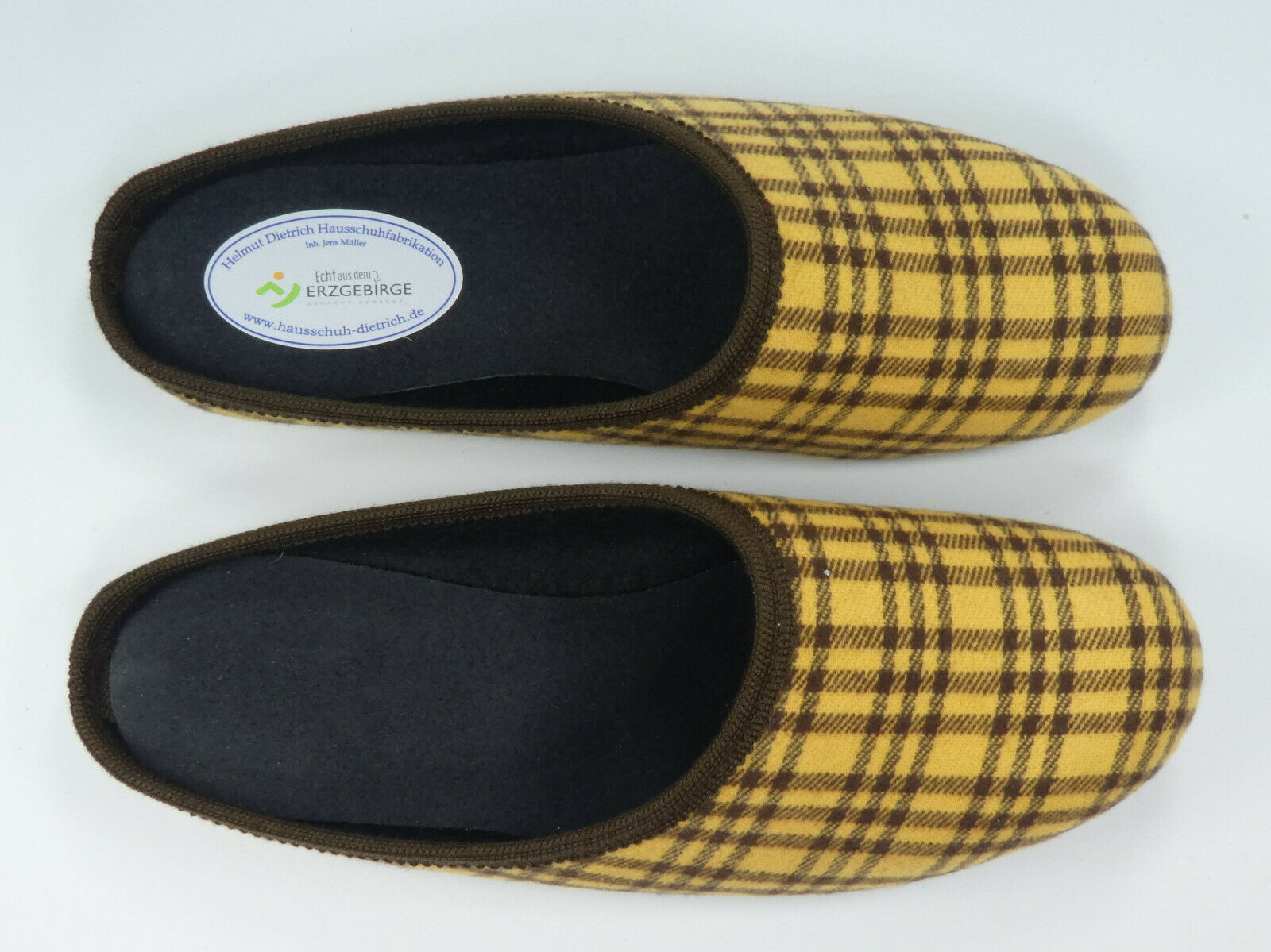 Pantoffel in Kamelhaaroptik